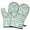 Light Blue Christmas, variant on Cute Oven Mitts,Light Blue Christmas Santa Pattern Oven Mitt 2-Pack Set,Kitchen Gloves for Oven,Heat Resistant Oven Mitts 7.7"x12"