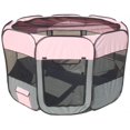 thumbnail image 1 of All-Terrain' Lightweight Easy Folding Wire-Framed Collapsible Travel Pet Playpen, 1 of 1