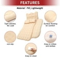 thumbnail image 3 of Unique Bargains Quais Séparés Quai à Jambe Longue Coussins d'Air Coussins de Réparation Pompe à Air Matelas d'Air pour Voiture Flocage Beige Gonflable Épaissi Lit de Camping Matelas Floqué, 3 of 7