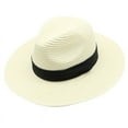 thumbnail image 2 of Hand-Woven Khaki Raffia Straw Big Brim Men's Summer Sun Hat, 2 of 2