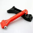 thumbnail image 2 of 2 Pieces Car Safety Anti-Slip Hammer Seat Belt Cutter Emergency Class/Window Puncher Auto Rescue Disaster Escape Life Saving Hammer Tool Large, 2 of 5
