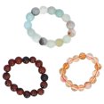 thumbnail image 2 of 3 Anillos Con Cuentas De Cristal, Anillos De Piedra Con Cuentas De 0,16 Pulgadas De Diámetro, Pulseras De Macramé Elásticas Ajustables Para Mujeres, Joyas Para Aliviar La, 2 of 7