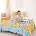 thumbnail image 4 of Erosebridal Light Blue Dripping Waffle Blue Baseball & Bat Sketch Graphic Full Size Comforter Sets 3 Pieces, Sport Graphic Bedding Sets for Boys And Girls Kids,Ultra Soft Home Decor, 4 of 6
