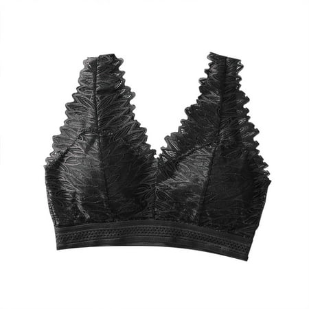 

pgeraug bras for women lace wrap chest tube top beauty back bra camisole base underwear underwear women black one size