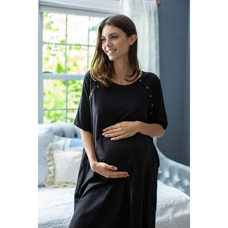 Bestseller Maternity Nursing Nightgown For your Hospital Stay Baby Shower –  Baby Be Mine