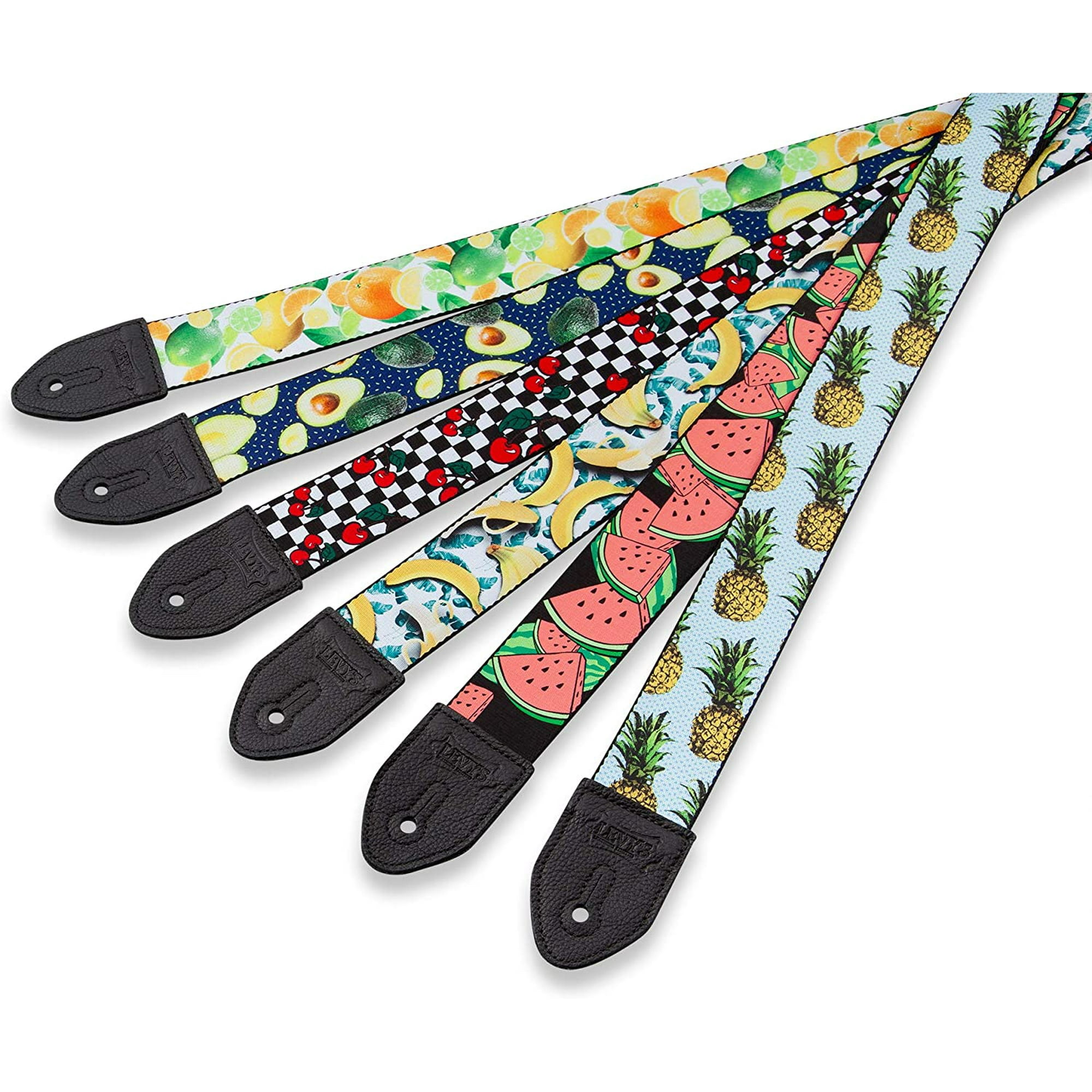 Sangle De Guitare Levy's MPJG Poly/vinyle Noir