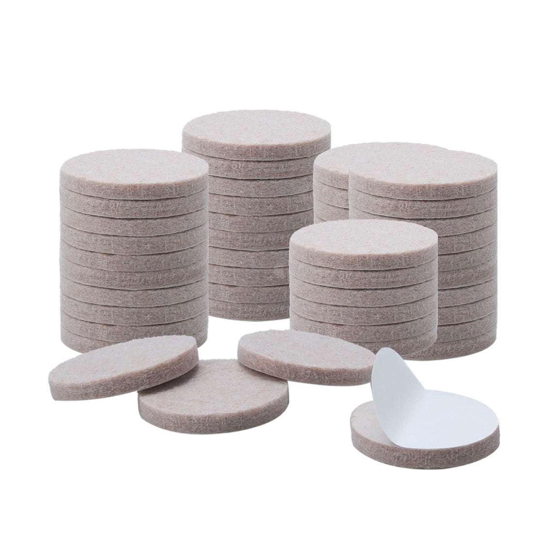 Uxcell 1 1/4" Round Felt Furniture Pads for Stool Legs Feet 50pack