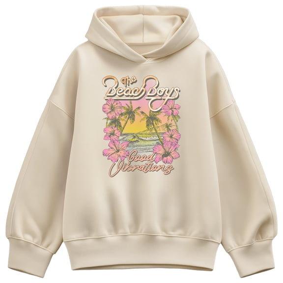 The Beach Boys - Good Vibes Oversized Fleece Hoodie Sweatshirt
