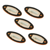 5 - Pack Oval Cab Roof Marker Light Compatible with Select International (1986-2019) Truck Models - Amber Lens LED, 12V - 3529-900-C, IH3529900C, S-25322, 888-5125