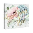 thumbnail image 2 of Wynwood Studio Typography and Quotes Wall Art Canvas Prints 'Love Grows Here' Love Quotes and Sayings - Gold, Pink, 2 of 5