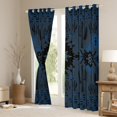 thumbnail image 3 of Manfei Western Aztec Adult Black Out Curtains, Vintage Navy Bohemian Curtains Pack of 2 (42x63 Each), Hippie Triangle Abstract Bedroom Curtains, Curtains and Drapes Decor, 3 of 6