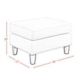 thumbnail image 4 of Picket House Furnishings Émérite Pouf en Naturel, 4 of 4