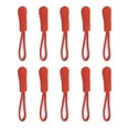 thumbnail image 1 of kurtrusly 10Pcs Zipper Pulls Zippers Extension Strap Slider Nylon Cord Broken Fixer Zip Rope Tag Replacement for Backpacks Jackets Red, 1 of 7