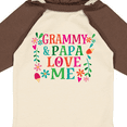 thumbnail image 4 of Inktastic Grammy and Papa Love Me Girls Long Sleeve Baby Bodysuit, 4 of 5