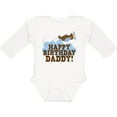 thumbnail image 3 of Inktastic Happy Birthday Daddy Boys or Girls Long Sleeve Baby Bodysuit, 3 of 5