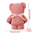 thumbnail image 3 of Conjunto de toallas para osos de regalo – Toalla de baño con diseño de oso de peluche súper suave y muy absorbente 35x75cm – regalo novedoso y mono, detalle para fiesta y regalo navideño, 3 of 6