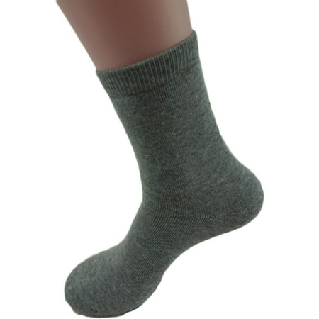 

Meso Women s 4 Pairs Pack Extra Thick Socks Plain Color Size 8-10(Grey)