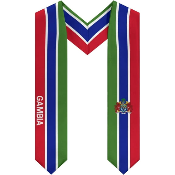 DABOYOZHZH Gambia Cool Graduation Stole Shawl Sash Honor For Study Aboard International Students