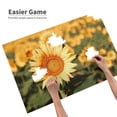 thumbnail image 3 of Rateoe Golden Sunflower In Field Pattern Wooden Picture Puzzle ,1000 Piece Jigsaw Puzzle ,Family Fun Puzzle, Home Décor Puzzle, Gift Puzzle(Horizontal style), 3 of 9