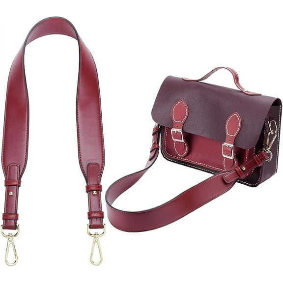 PU Leather Wide Purse Strap Replacement 31.5 Inch Leather Handbag Strap 1.57" Wide Shoulder Bag Strap with