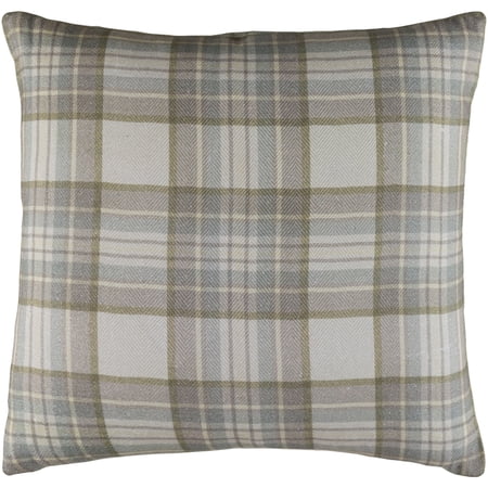 Decorative Romainville Light Grey Pillow Cover (18" x 18")
