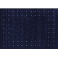 thumbnail image 1 of Ahgly Company Indoor Rectangle Abstract Blue Contemporary Area Rugs, 8' x 12', 1 of 4