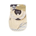 thumbnail image 2 of Tommee Tippee Closer to Nature Comfi-Neck Reversible Soft Baby Bib, 0m+ – Cream, 2 of 5