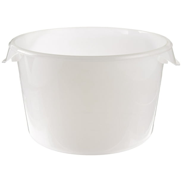 Recipiente Rubbermaid para almacenamiento de alimentos, 12 litros, blanco, paquete de 6