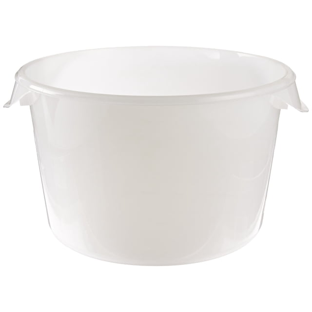 Recipiente Rubbermaid para almacenamiento de alimentos, 12 litros, blanco, paquete de 6