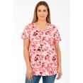 thumbnail image 2 of Roaman's Women's Plus Size Cotton Ultimate V-Neck Tee, 2 of 6