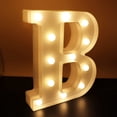 thumbnail image 2 of Morttic LED Letter Lights Alphabet Light Up Sign Night Light for Home Party Wedding Decoration - B, 2 of 7