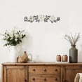 thumbnail image 6 of norband Metal Flower Wall Decor Vintage Spring Metal Flower Wrought Iron Scroll Sculpture 15.7''x3.7'' Farmhouse Leaf Wall Decor with Nails for Summer Bedroom Kitchen Indoor Outdoor(White), 6 of 12