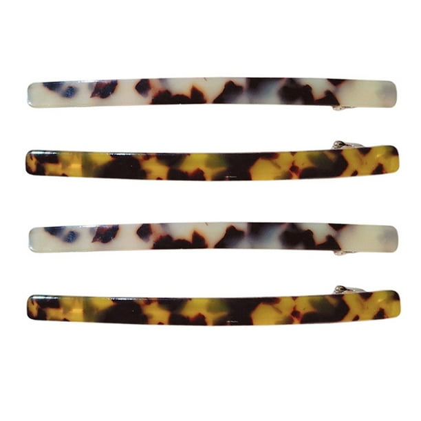 4 pasadores con patrón de leopardo para mujer, pinzas para el pelo, accesorios para el cabello