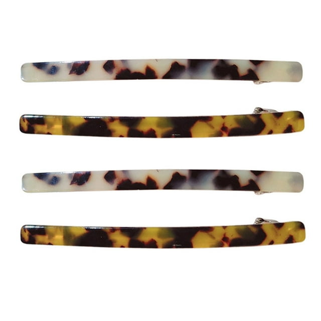 4 pasadores con patrón de leopardo para mujer, pinzas para el pelo, accesorios para el cabello