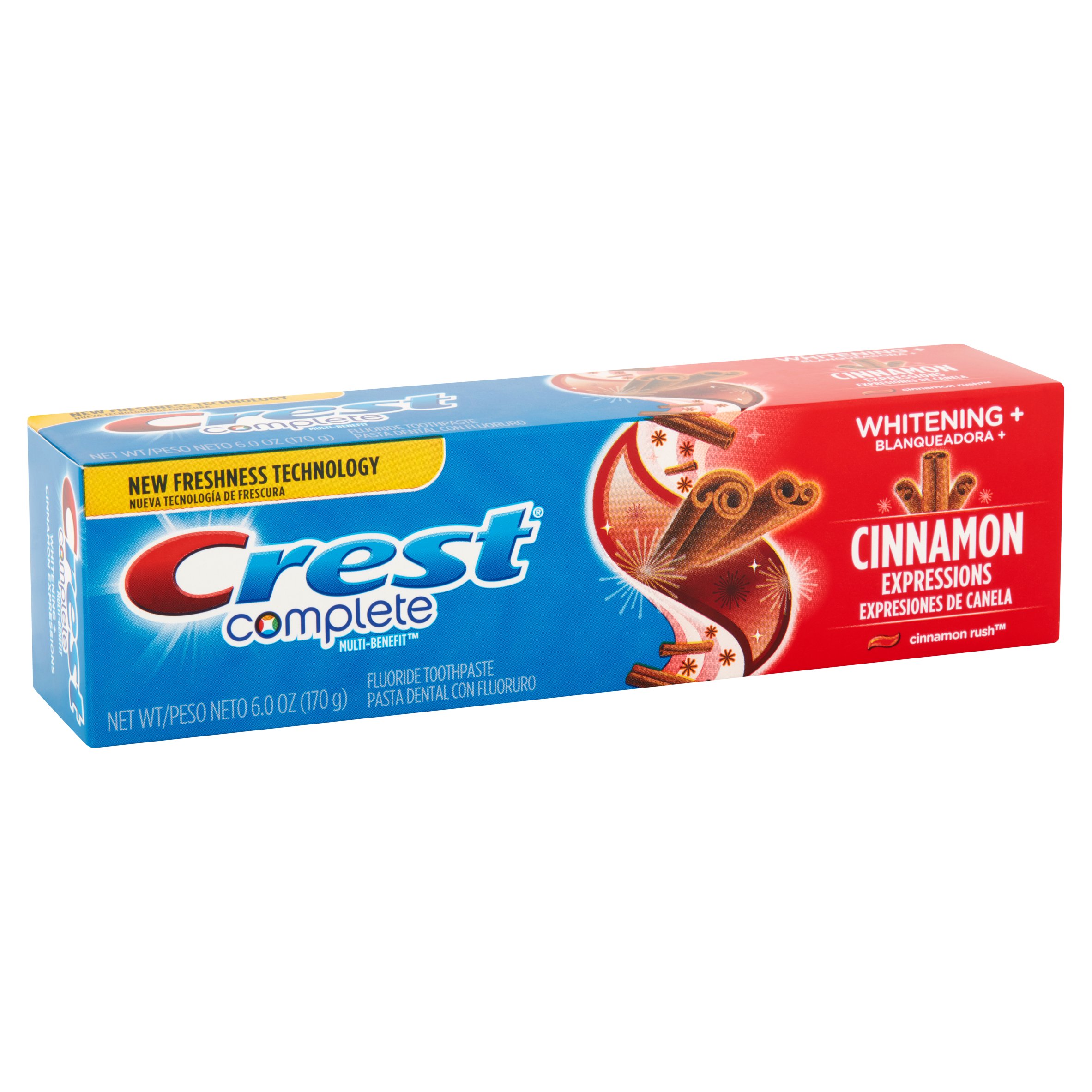 Crest Plus Complete Whitening Fluoride Toothpaste, Cinnamon, 6.0 oz - image 2 of 4