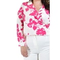 thumbnail image 4 of Blusa escote cruzado Roman Fashion Tallas Extras 1835 Fucsia 36, 4 of 7