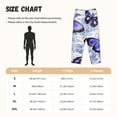 thumbnail image 2 of Salouo Butterflies Print Women's Pajama Pants Casual Loose Sweatpants PJs Flowy Pants Drawstring Palazzo for Women Wide Leg Pants Lounge Pajama -Medium, 2 of 8