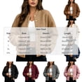 thumbnail image 4 of Tqcoqu Women's Round Neck Button Front Solid Color Jacket Long Sleeve with Pockets Casual Outerwear, 4 of 7