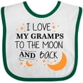 thumbnail image 3 of Inktastic I Love My Gramps to the Moon and Back Boys or Girls Baby Bib, 3 of 4