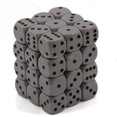 thumbnail image 1 of Juego de dados Chessex D&D Opaco Gris y Negro Poliédrico 36 D6, 1 of 5