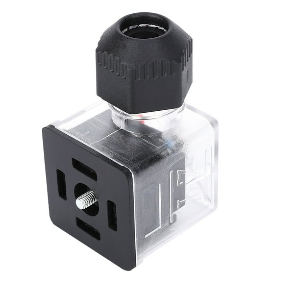 5PCs Transparent Waterproof Dustproof Plug with Light for Solenoid Valve