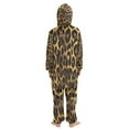 thumbnail image 3 of Vzayyk 4T-14Y Size Aviliable Cozy One-Piece Footless Sleeper Pajama Leopard Print Tile, 3 of 8