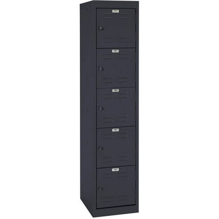 Black Locker - Sandusky 5-Tier Welded Storage Locker, 66