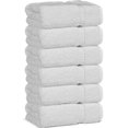 thumbnail image 1 of Toallas Chakir Turkish Linens 100% algodón, 6 piezas, color blanco a mano, 1 of 5