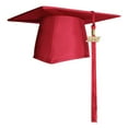 thumbnail image 2 of Endea Graduation Matte Red Graduation Cap  Tassel, 2 of 11