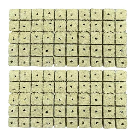 Durable Gardening Supplies with Starter Cubes for Garden in Khaki 100pcs
