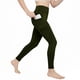 thumbnail image 1 of Amzcrzy Leggings Yoga Niñas 4 A 13 Años Cintura Alta Deportivos Cómodos Elásticos Control Abdomen Suaves Tacto Agradable Con Bolsillos Correr Ejercicio Verde, 1 of 9