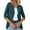 Dark Green, variant on Ladies Fashion Casual Solid Color Three Quarter Sleeve Sleeve Cardigan Short Small Coat Tunic Cardigans for Women with Pockets Women S Sweaters