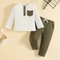 thumbnail image 2 of TOWED22 Toddler Baby Girl Fall Clothes Long Sleeve Shirt Tops and Bell Bottoms Pants 2 Piece Outfits for Girls Size:4-5 Y,Color:AG, 2 of 6