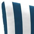 thumbnail image 6 of Jordan Manufacturing 23.5" x 24" Awning Navy Stripe Square Tufted Outdoor Deep Seat Chair Back Cushion with Fabric Button, 6 of 10